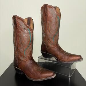 J.B. Dillon Western Cowboy Boots 9B Women’s Genuine Goat Leather Made in Mexico